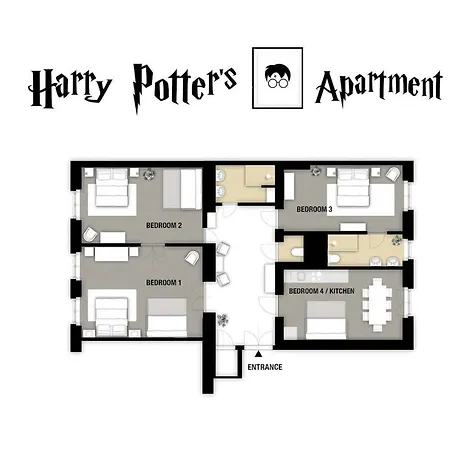 Harry Potter's In Center Apartment *